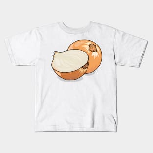 Onion cartoon illustration Kids T-Shirt